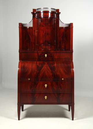 Antiker Biedermeier Sekretär mit Geheimfächern um 1820