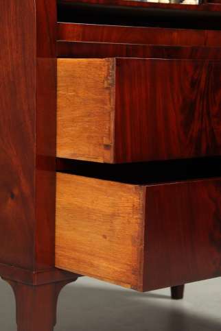 Schublade antik Biedermeier Mahagoni Eiche